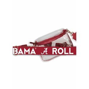 NEW DESDEN women's hailey clear sling logo bag in alabama